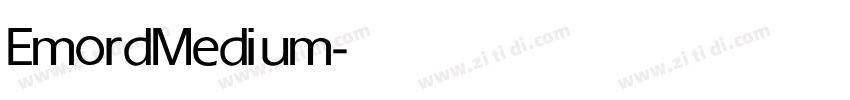 Emord Medium字体转换